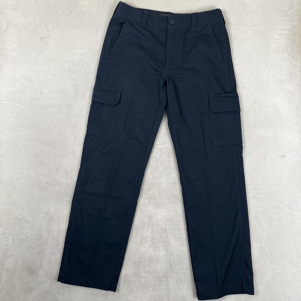 Dickies FLEX Double Knee Cargo Pants Mens 32x32 Blue Regular Fit Workwear